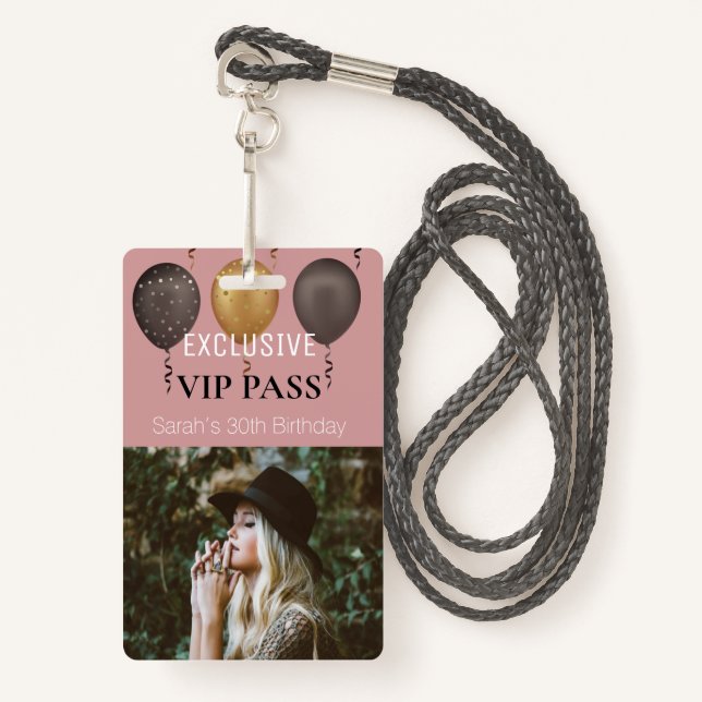 Crachá VIP de Passagem Personalizada de Fotografia de Fes (Frente com cordão)