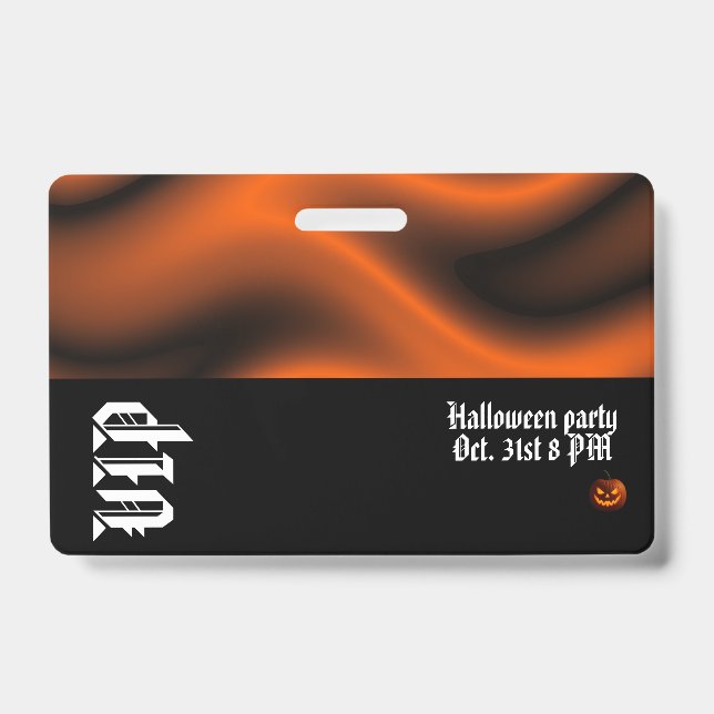 Crachá VIP Halloween (Frente)