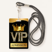 Crachá VIP Lanyard