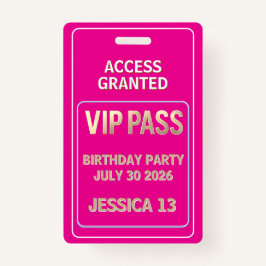 Crachá VIP passa no aniversário de 10 anos