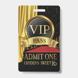 Crachá VIP, Passadeira Vermelha de Aniversário, Aniversár