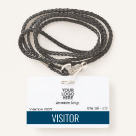 Crachá Visitantes Personalizados Convidados Logotipo Nome