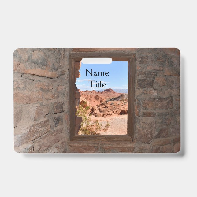 Crachá Vista de cabine de dentro do Vale do Fogo (Frente)