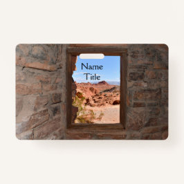 Crachá Vista de cabine de dentro do Vale do Fogo