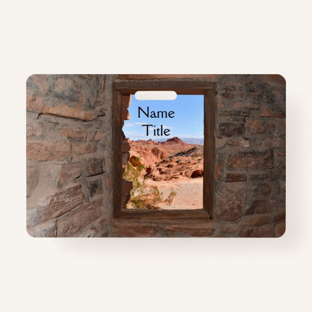 Crachá Vista de cabine de dentro do Vale do Fogo (Frente)