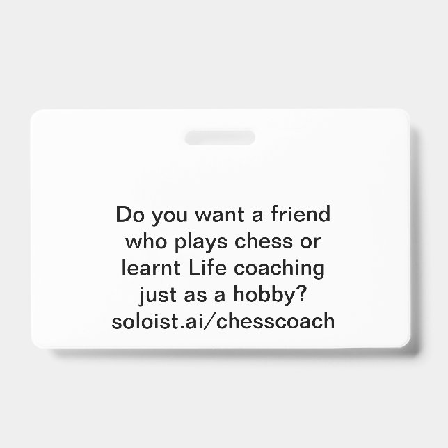 Crachá Você quer um amigo (Frente)