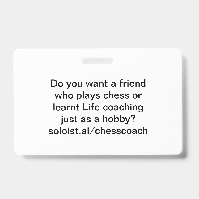 Crachá Você quer um amigo (Frente)