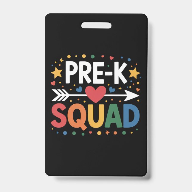 Crachá Voltar à escola Primeiro dia da pré-escola (Frente)