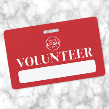 Voluntário do Logotipo Vermelho