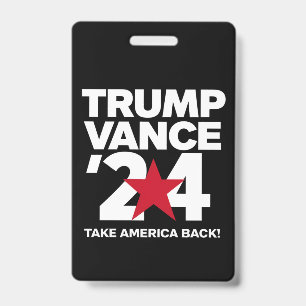 Crachá Voto Trump Vance 2024 Eleição Trump 2024