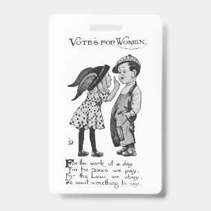 Crachá Votos Para as Mulheres