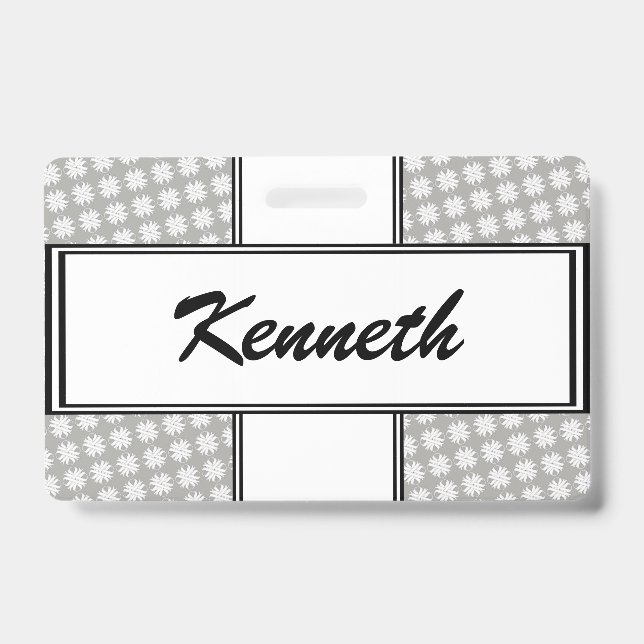 Crachá White Clover Ribbon de Kenneth Yoncich (Frente)