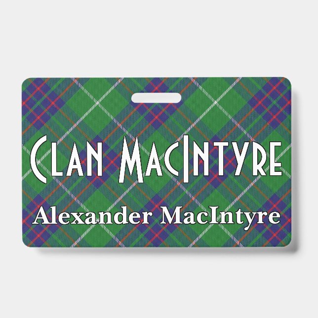 Crachá Xadrez Clan MacIntyre Snappy (Frente)