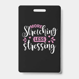 Crachá Yoga Lover | More Stretching Less Stressing