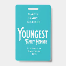 Youngest Family Member Family Reunion