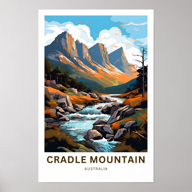 Cradle Mountain, Viagem Impressão (Frente)