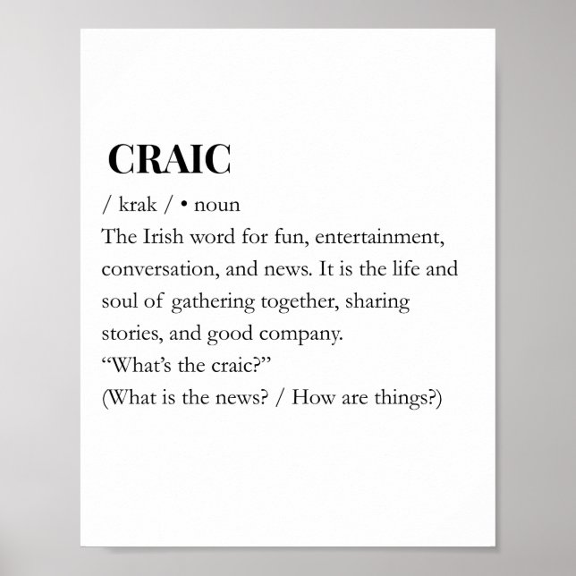 CRAIC: Impressão Moderna do Significado Divertido  (Frente)