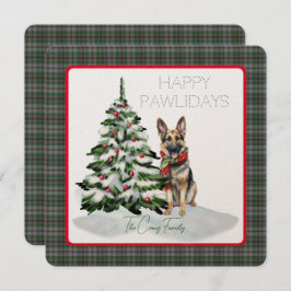 Craig Modern Tartan Happy Pawlidays Dog