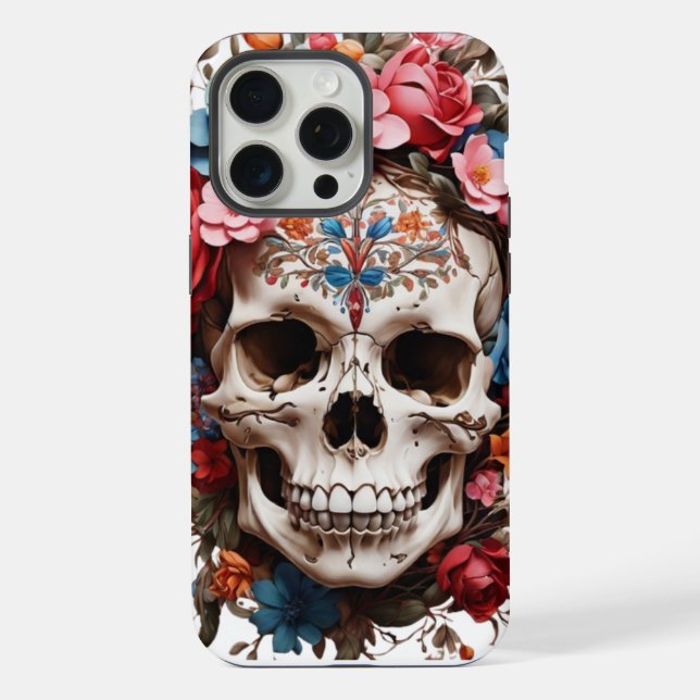 💀 Crâne Fleuri Élégant 🌸 (Verso)