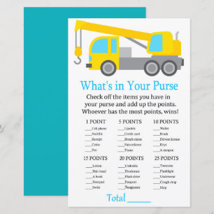 Crane Truck O que há no seu chá de fraldas de jo