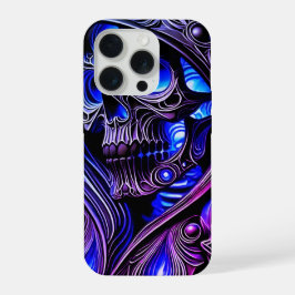Cráneo Fantasma Azul Cibernético - Edición Neon Gl