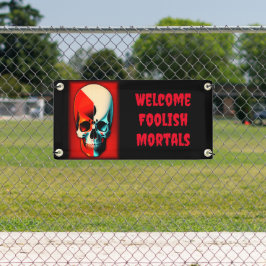 Crânio assustador de Halloween projetado por bande