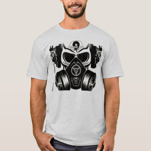 Crânio & camisa de Gasmask