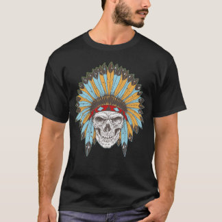 Crânio com a camisa da mantilha do nativo