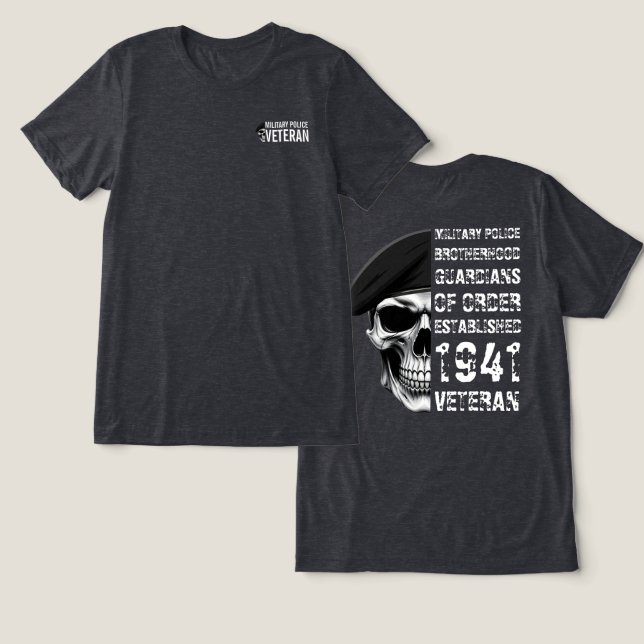 Crânio de Veterano da Irmandade da Polícia Militar (Design Frente e Verso)