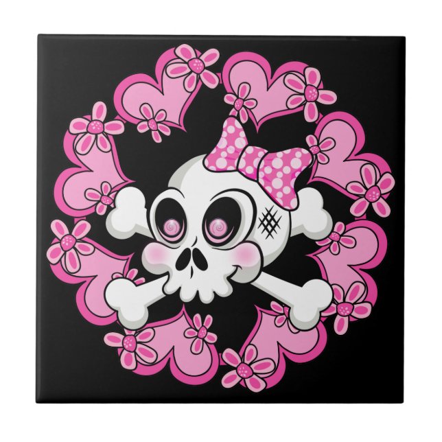 Crânio e Corações em Cuta (Frente)