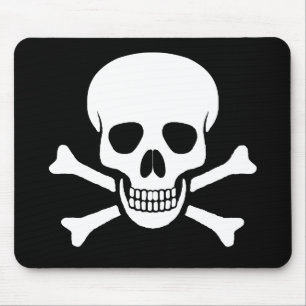 Crânio e Crossbones Mousepad