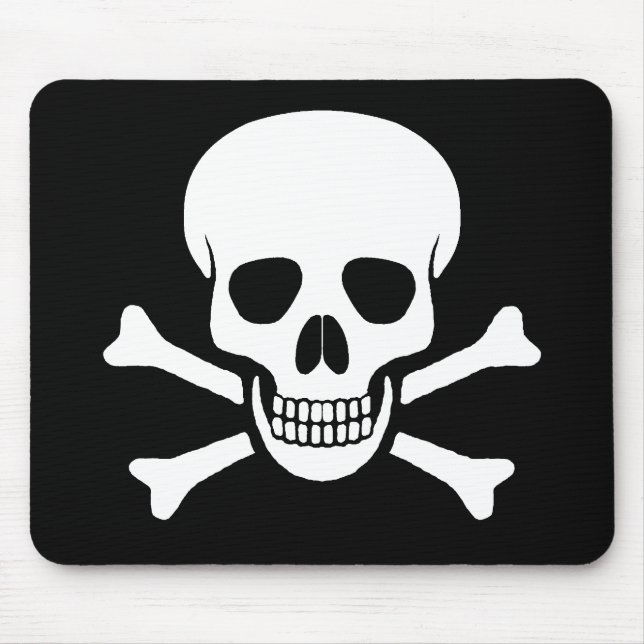 Crânio e Crossbones Mousepad (Frente)