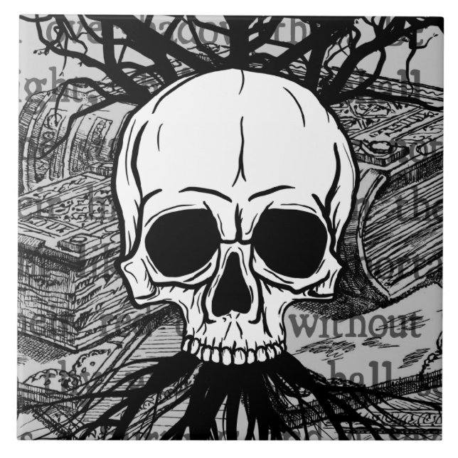 Crânio e Livros (Frente)