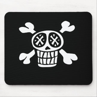 crânio e mousepad dos crossbones
