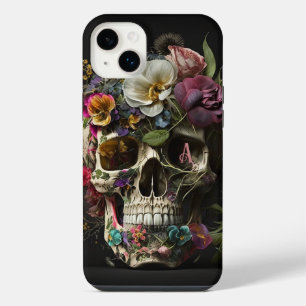 Crânio Floral Gótico Pagan Monograma