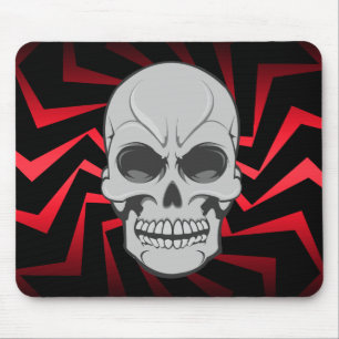 Crânio irritado: Ilustração do vetor: Mousepad