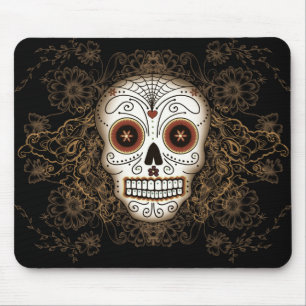 Crânio Mousepad do açúcar do vintage