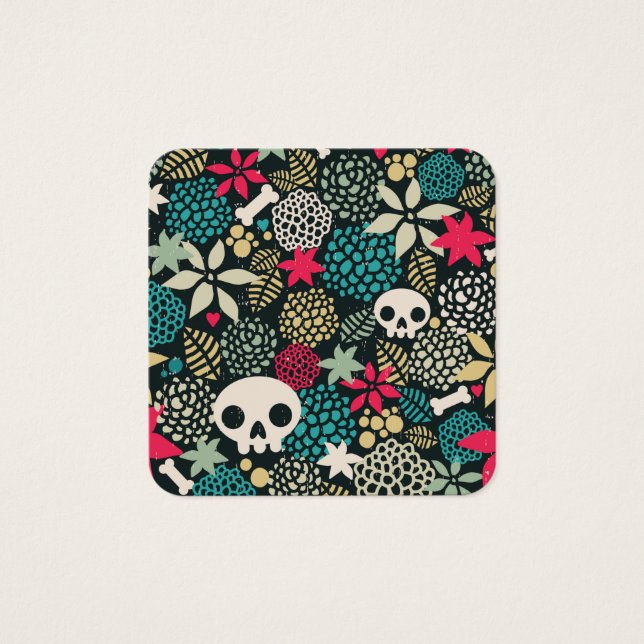 Crânio nas flores (Frente)