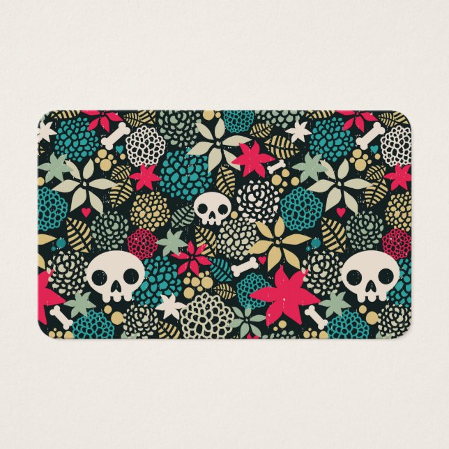 Crânio nas flores (Frente)