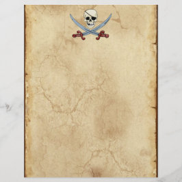 Crânio Pirata E Cutlass Cruzadas