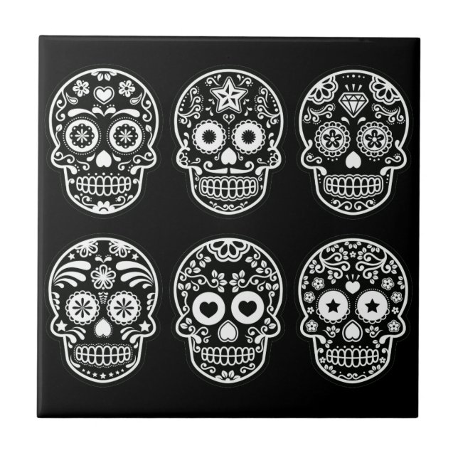 Crânio preto e branco (Frente)