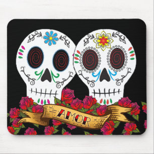 Crânios "Amor" Mousepad do amor