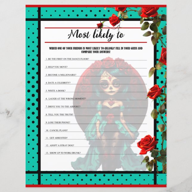 Crânios de Açúcar do Teal e das Rosas vermelhas ma (Frente)