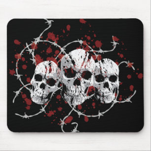Crânios farpados Mousepad