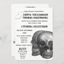 Crânios Góticos Convite à Noite