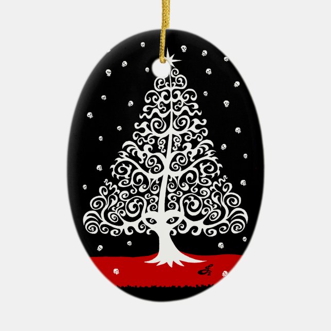 Crânios para enfeites de natal (Frente)