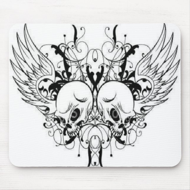 Crânios voados Mousepad (Frente)