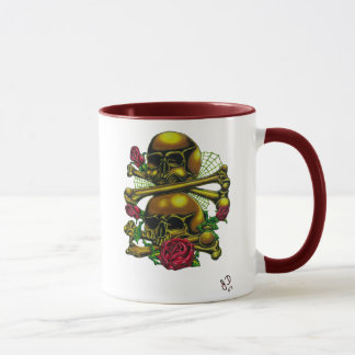 Crânios, Web, e caneca dos rosas