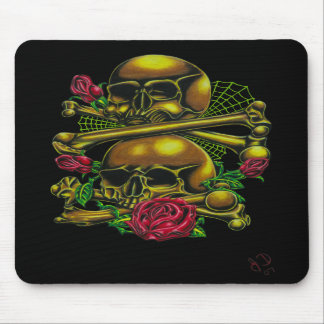 Crânios, Web, e rosas Mousepad