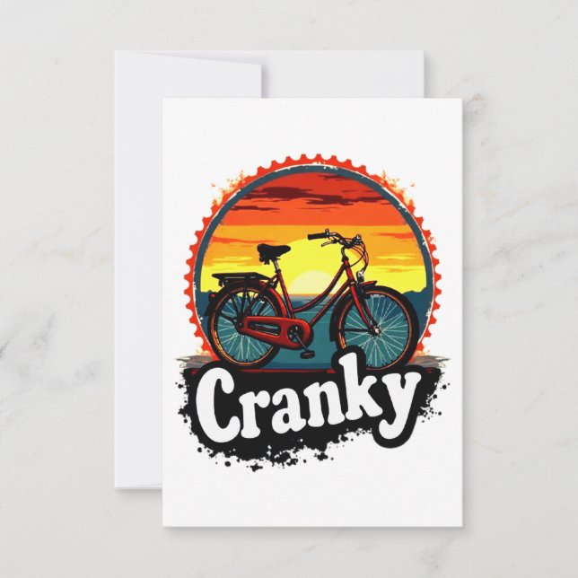 Cranky Sunset Bicycle Tee - Energize sua carona (Frente)